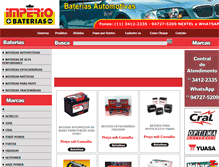 Tablet Screenshot of bateriasimperio.com.br